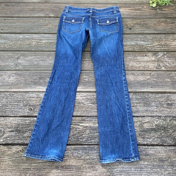 Banana Republic jeans button pockets size 6 straight leg mid-rise - Picture 9 of 12